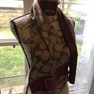Coach Accessories - Coach Silk Scarf- hair bandeau Coach Accessories - Coach Silk Scarf- hair bandeau
